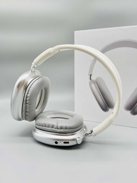 Нове постачання Lux АірПодс Max White з шумодавом чохол у подарунок