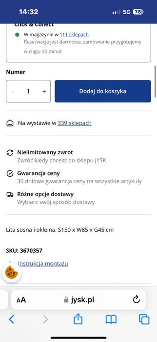 Sprzedam piekna nowa komode