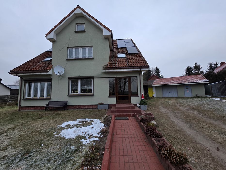 Dom wolnostojący Dunowo-fotowoltaika, pompa ciepła