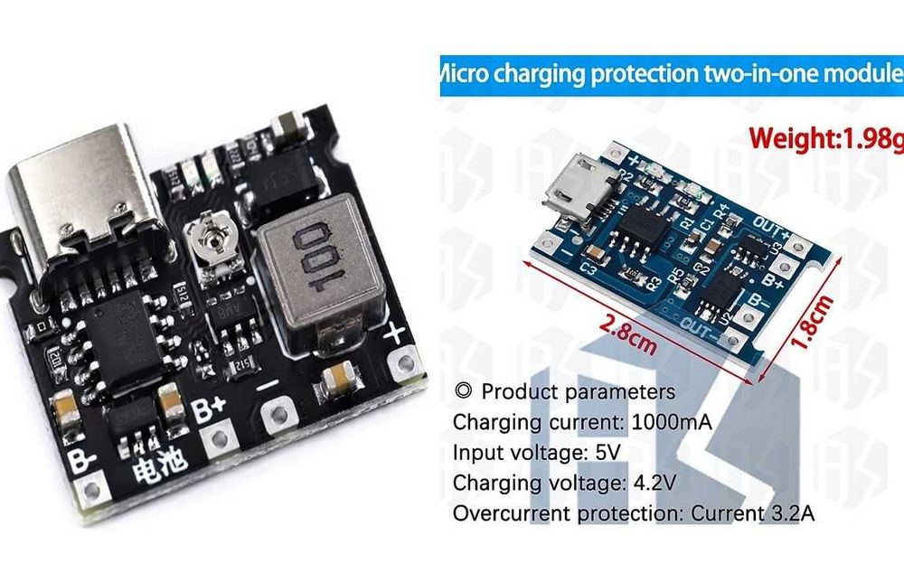 Модулі підвищуючі та понижуючі, плати зарядки, BMS