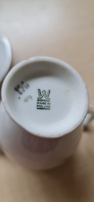 Serwis do espresso-porcelana lata 70-te.