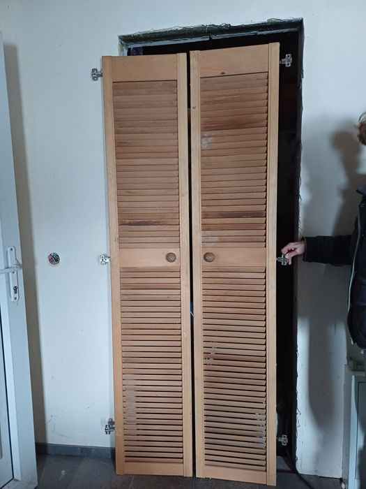 Drzwi do szafy lub wnęki drewniane
