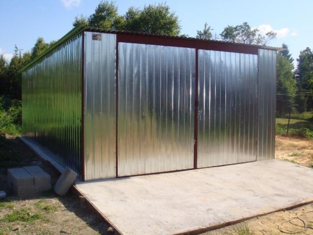 Blaszak Garaż blaszany BUDOWA Blaszaki Garaże blaszane 3x5 na budowę !