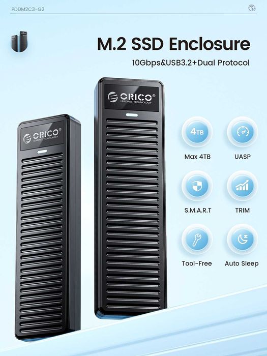 Orico M.2 PDDM2C3-G2 NVMe 10Gbps m2 ssd карман Type-C