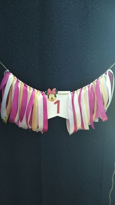 Girlanda na roczek myszka Minnie baner