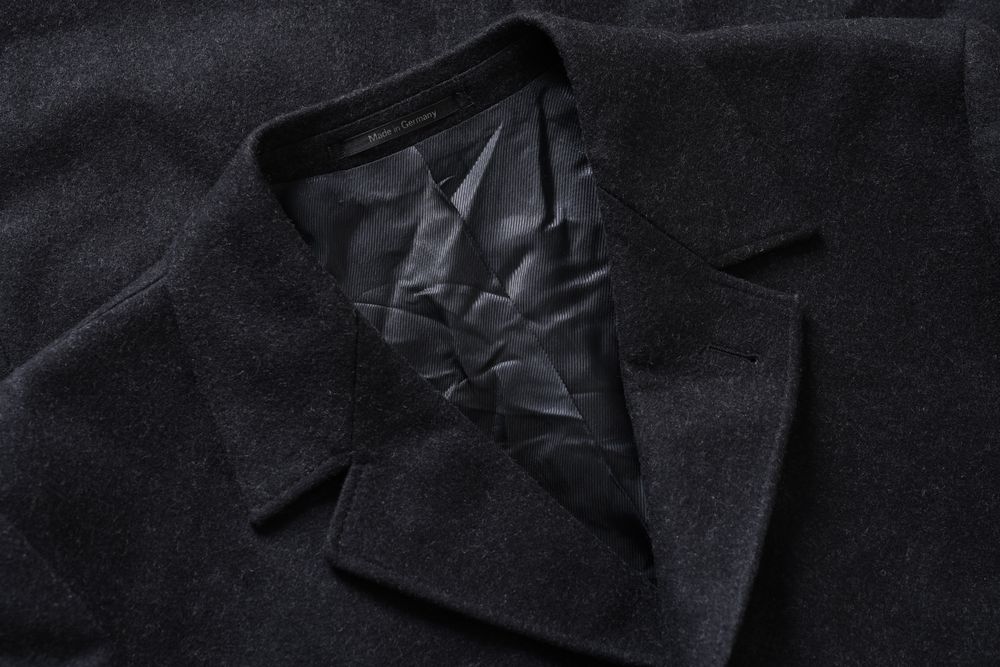 KARL JAGER BAVARIA LODEN antracytowy płaszcz męski 100% wełna r. 50