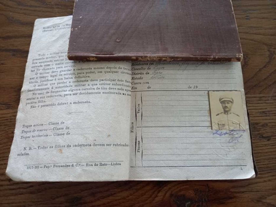 Cadernetas Militares (quase) Centenárias