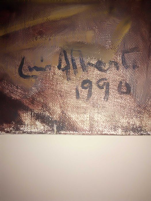 Tela pintada a óleo Luiz Alberto
