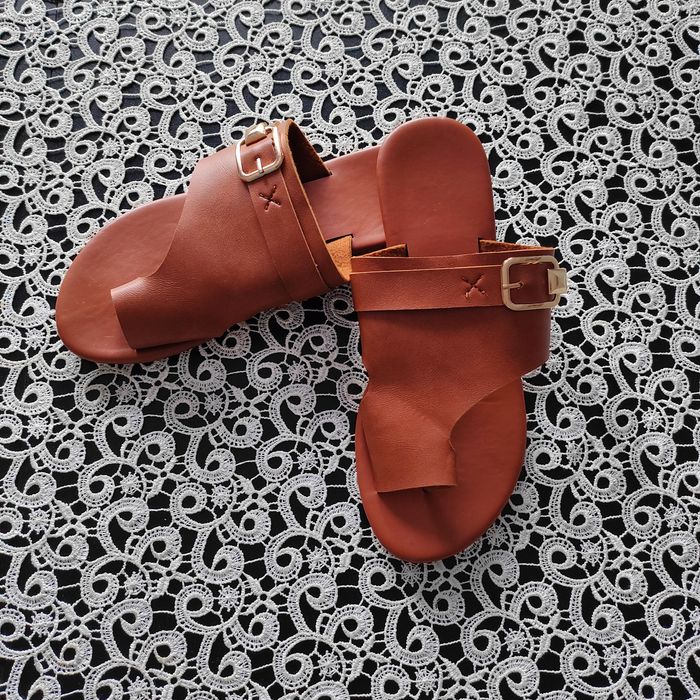 Nowe brązowe klapki h&m 39