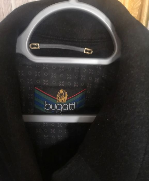 Płaszcz Bugatti XXXL Zimowy 71 % Wełna Alpejska 29 % Poliester (długi)
