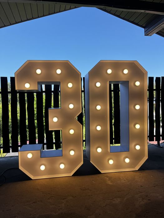 Cyfry LED 30 trzydziestka