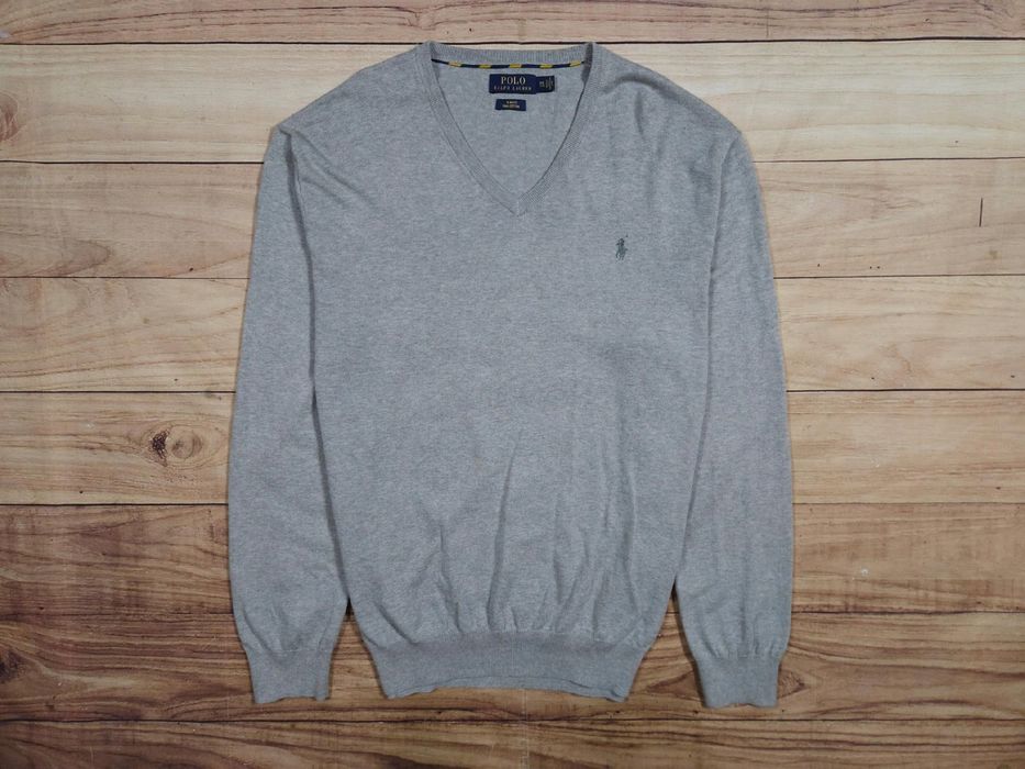 POLO RALPH LAUREN Sweter Slim Fit Pima Cotton Męski Logo r. XXL