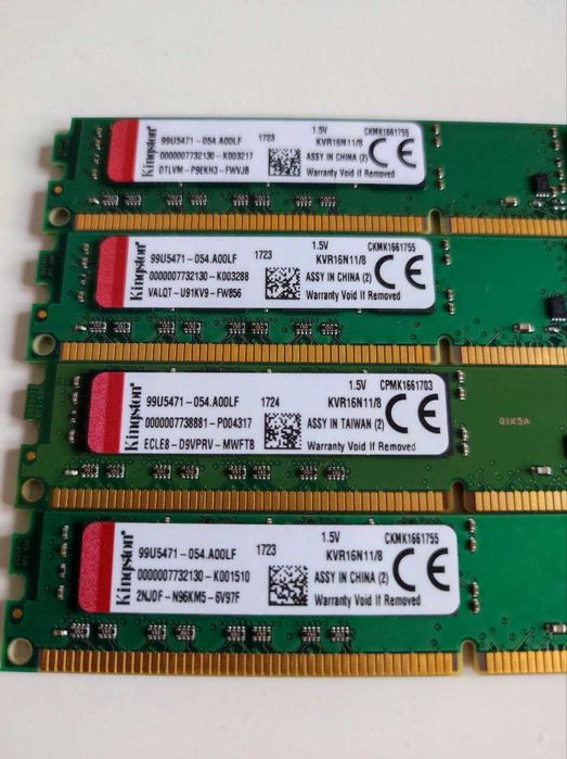 Оперативная память Kingston 8 GB, 1600 MHz, DDR3, Non-ECC, CL11