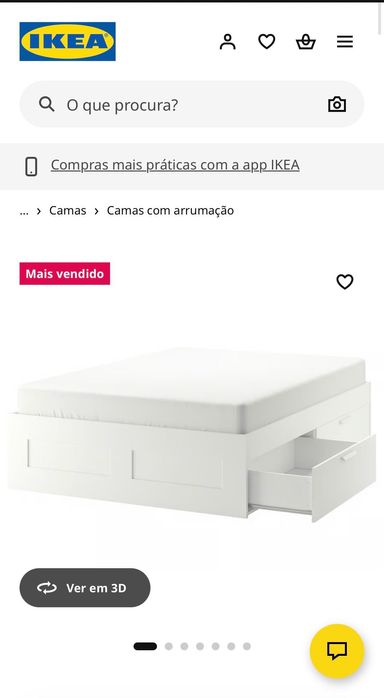 Cama com gavetões Ikea