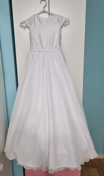 Sukienka komunijna biała 128 cm