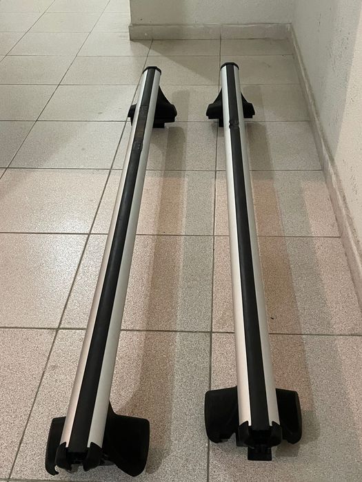 Barras de tejadilho norauto com apliques para wolksvagen polo 2014