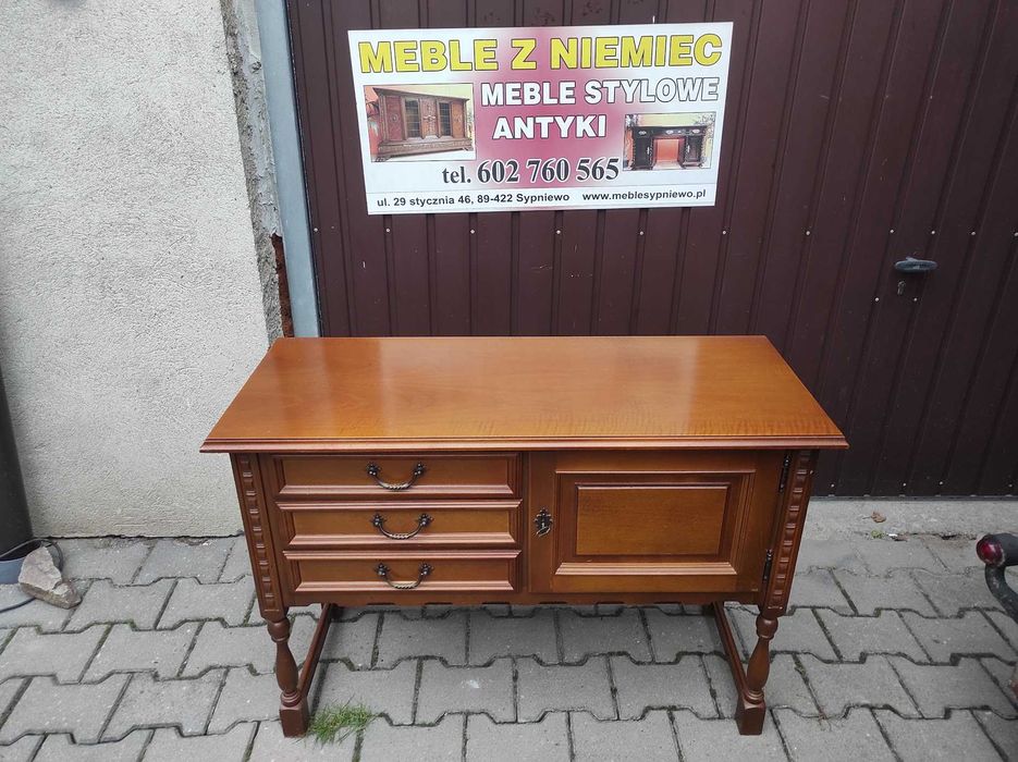 Komoda stylowa orzechowa z szufladami pod telewizor ! przecena