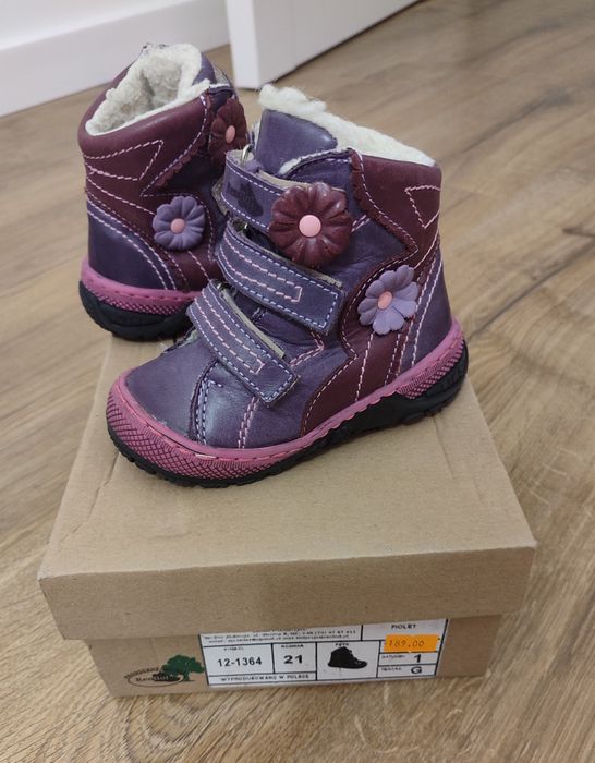 Buty  na rzepy RenBut skóra naturalna rozmiar 21