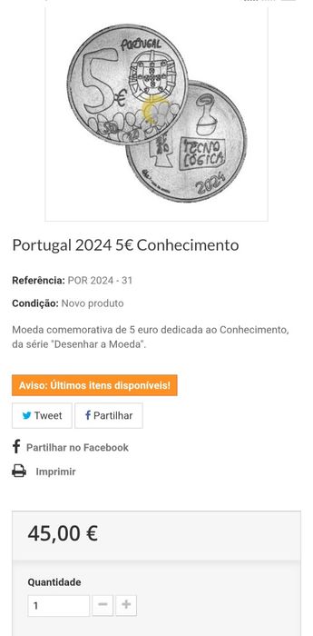 5 euros O Conhecimento