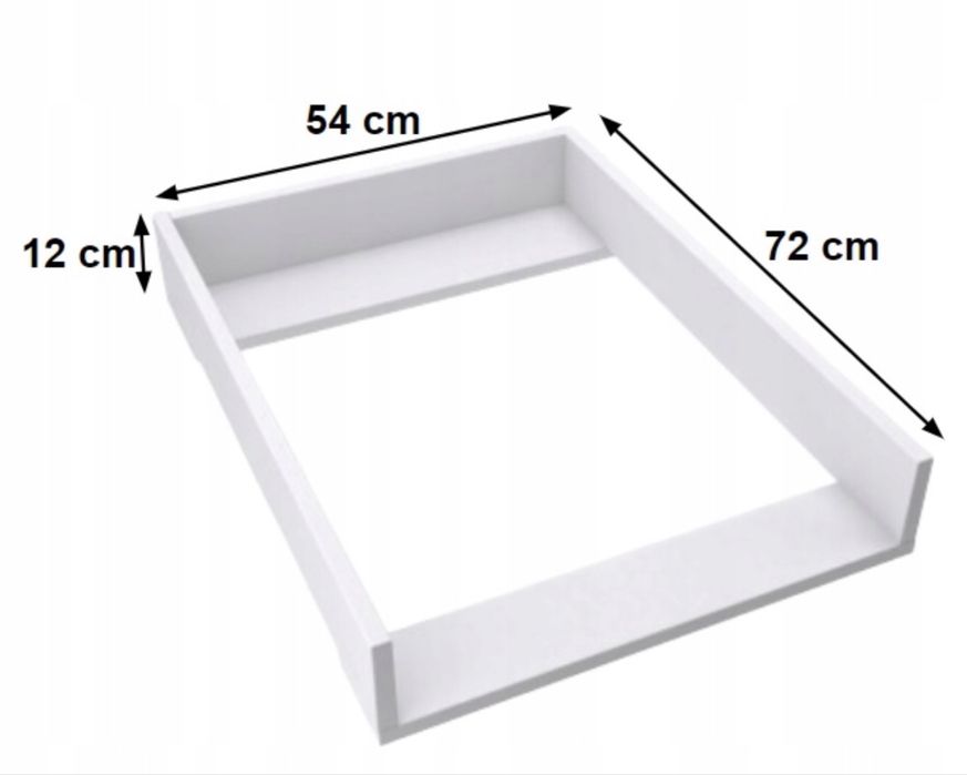 Biały Przewijak na Komodę Koppang 460 IKEA Nakładka na Komodę Prosta 72x50