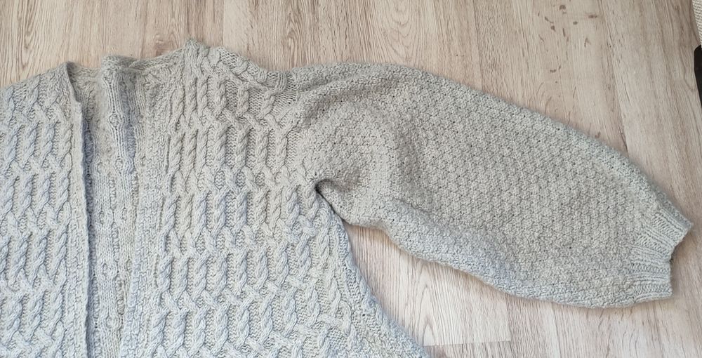 Sweter szary oversize