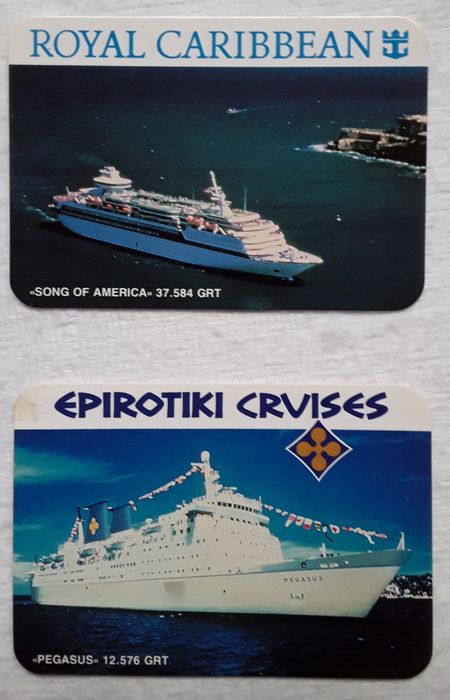 Calendários de bolso 1988 - Tema: Barcos Cruzeiros