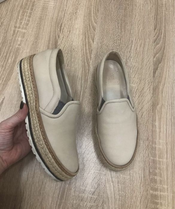 Brunello Cucinelli Італія р.37 сліпони мокасини еспадрильї.
