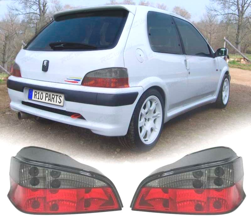 FAROLINS TRASEIROS FUMADOS PEUGEOT 106 96-03