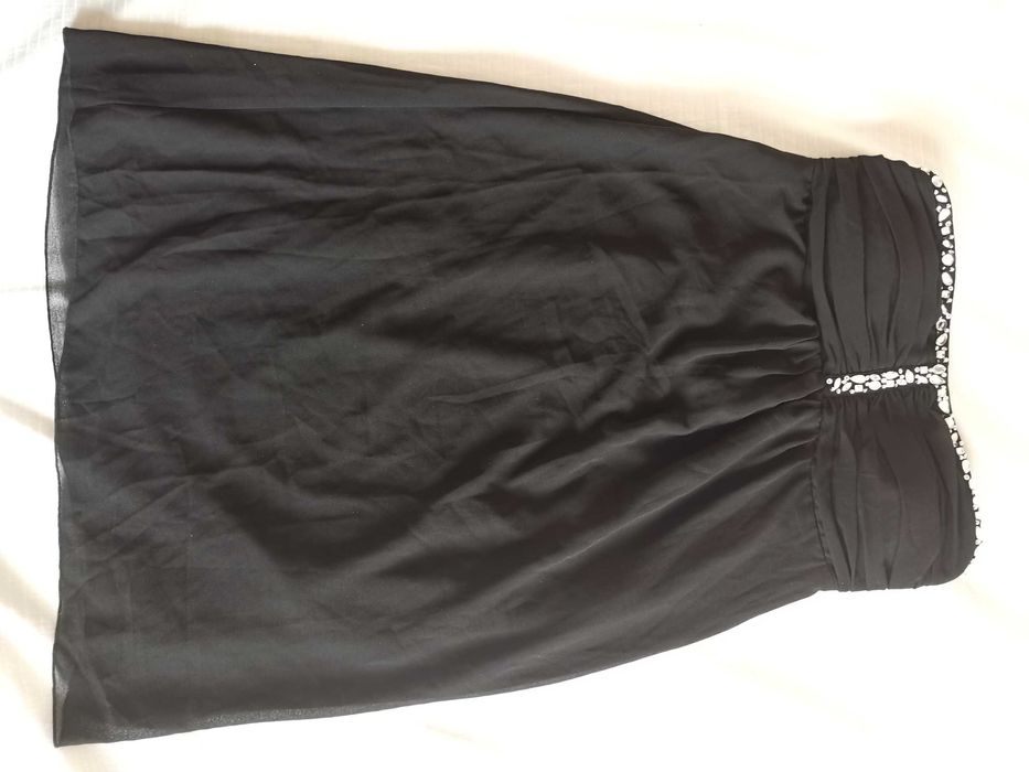 Sukienka z cyrkoniami Vila Galen roz. L 75cm Czarna Zamek Nowa