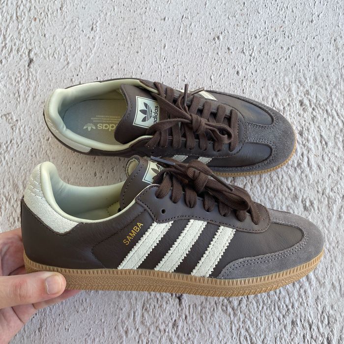 оригінал id1481 нові жіночі кеди adidas casual samba og brown