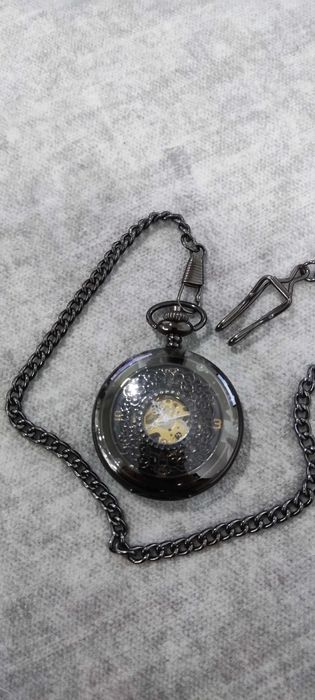 Relógio de Bolso Esqueleto Hunter – Vintage