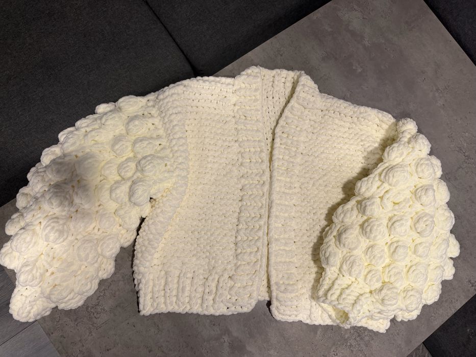 Вʼязаний плюшевий кардиган alizze puffy