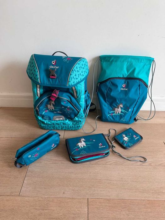 Рюкзак "Deuter" та шкільний набір  OneTwo Set 5 (всього 5 предметів)