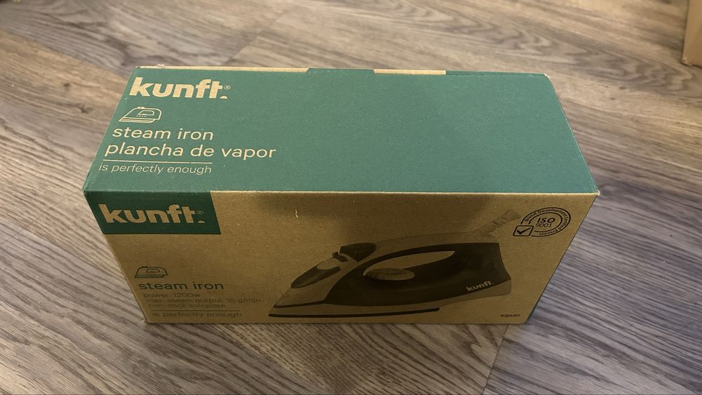 Ferro de engomar Kunft 1200W – pouco usado – 15€