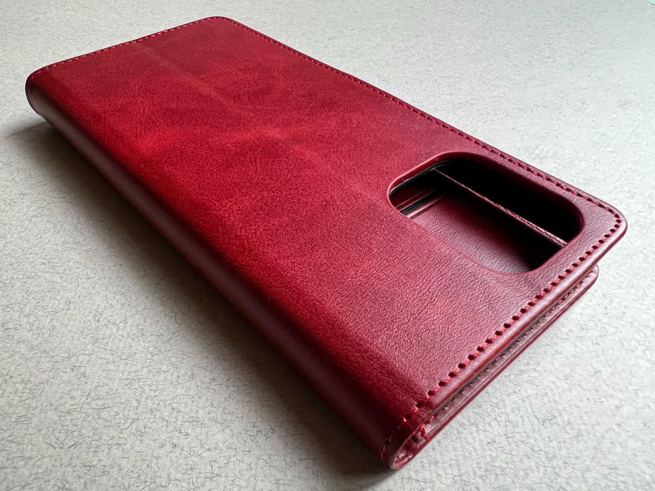 Redmi 12 чохол книжка Wave Fold Case Red червоний еко шкіра чехол