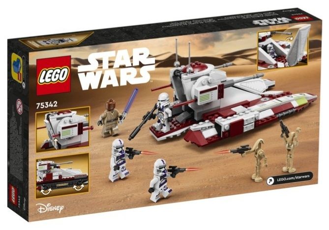 Lego star wars 75342 Czołg bojowy republiki, klony, rycerz jedi