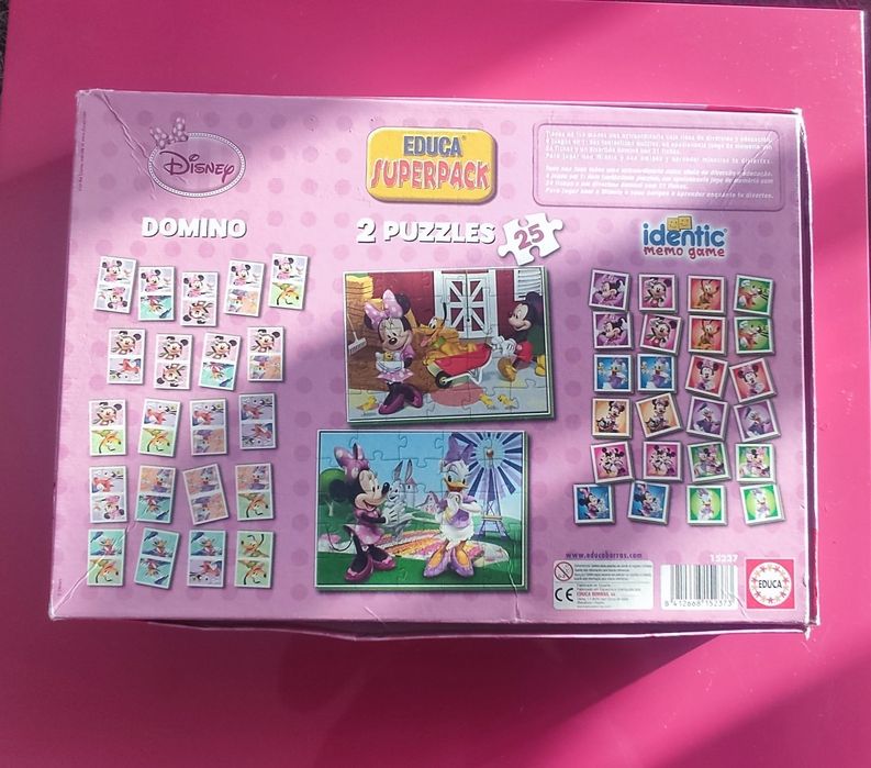 Puzzles, jogo memória e dominó