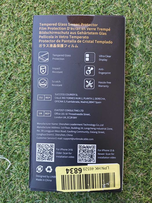 iPhone 14 ou 15 unbreakcable proteção vidro temperado