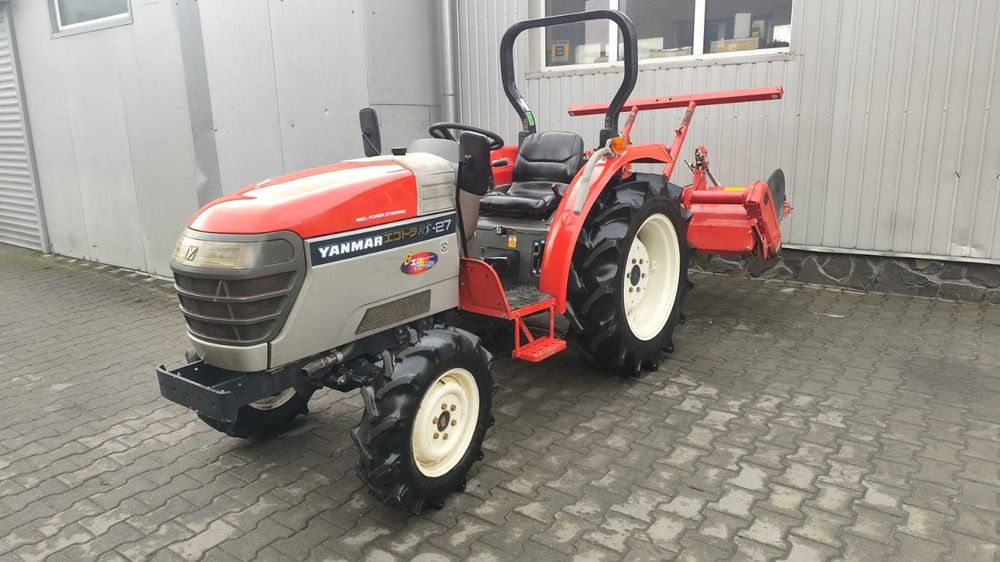Japoński traktorek Yanmar RS 27 z glebogryzarką 4x4 27 KM Rewers Wspom