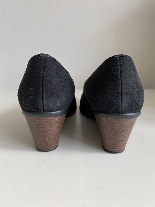 Туфлі чорні замшеві/ туфли замшевые