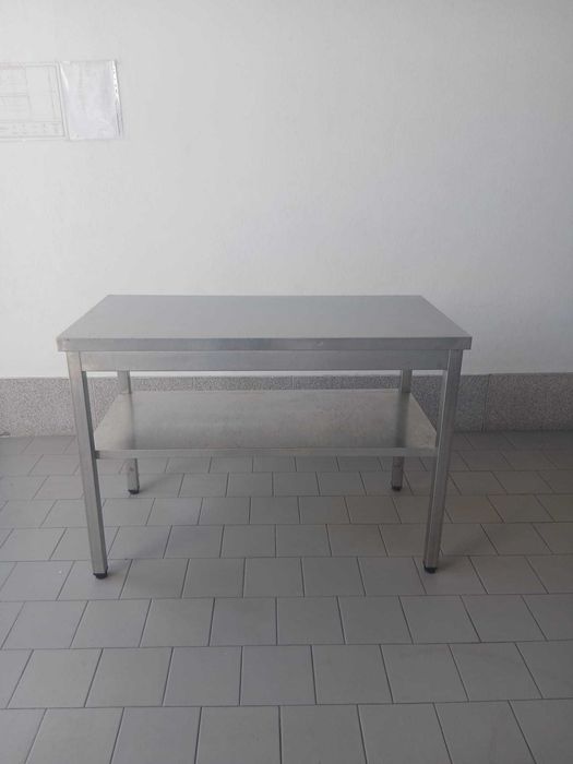 Escaparate em aço inox bancada neutra mesa apoio