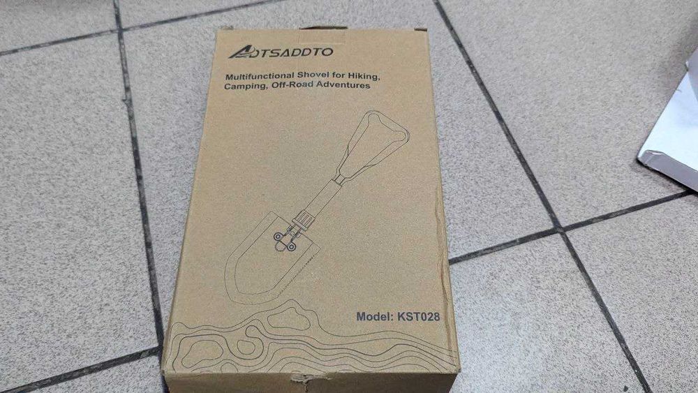 Багатоцільова туристична лопата 23 дюйми сталь для кемпінгу