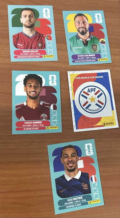 25 Cromos Mundial 2026 - Oficial Panini