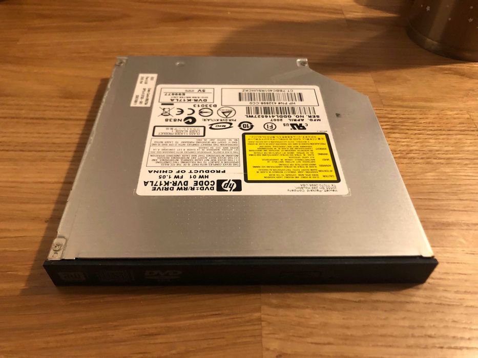 Napęd DVD R/RW HP DVR-K17LA, pochodzi z HP NX7300