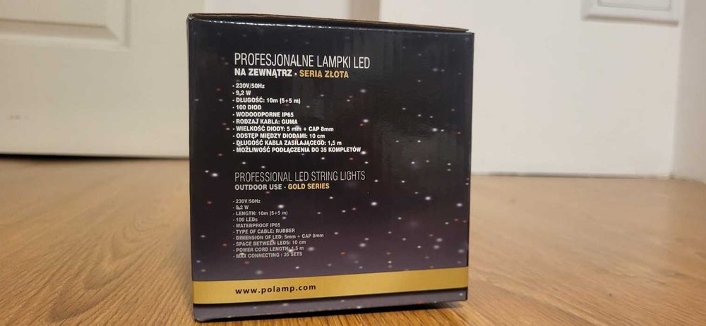 Profesjonalne Lampki Led do użytku na dworze 10M Białe
