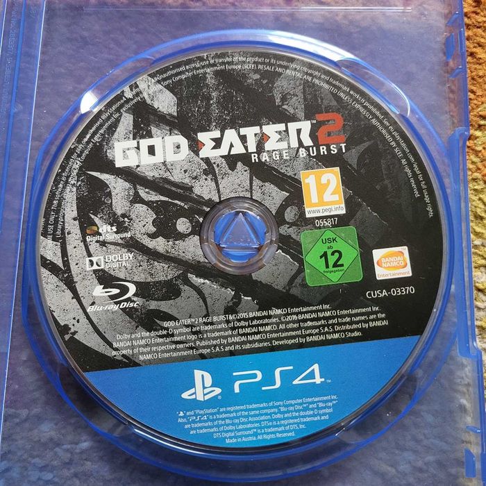 God Eater 2 Rage Burst PS4 Playstation 4 - BRAK OKŁADKI, Skup/Sprzedaż