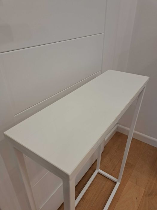 Konsola do przedpokoju biały połysk toaletka