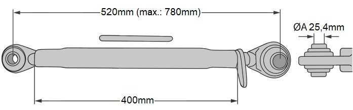 ŁĄCZNIK CENTRALNY Cięgło Śruba Rzymska Ursus  C-360 M24x3 SM-G [4360]