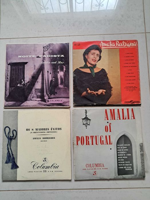 Discos  33 rotações Amália Rodrigues anos 50