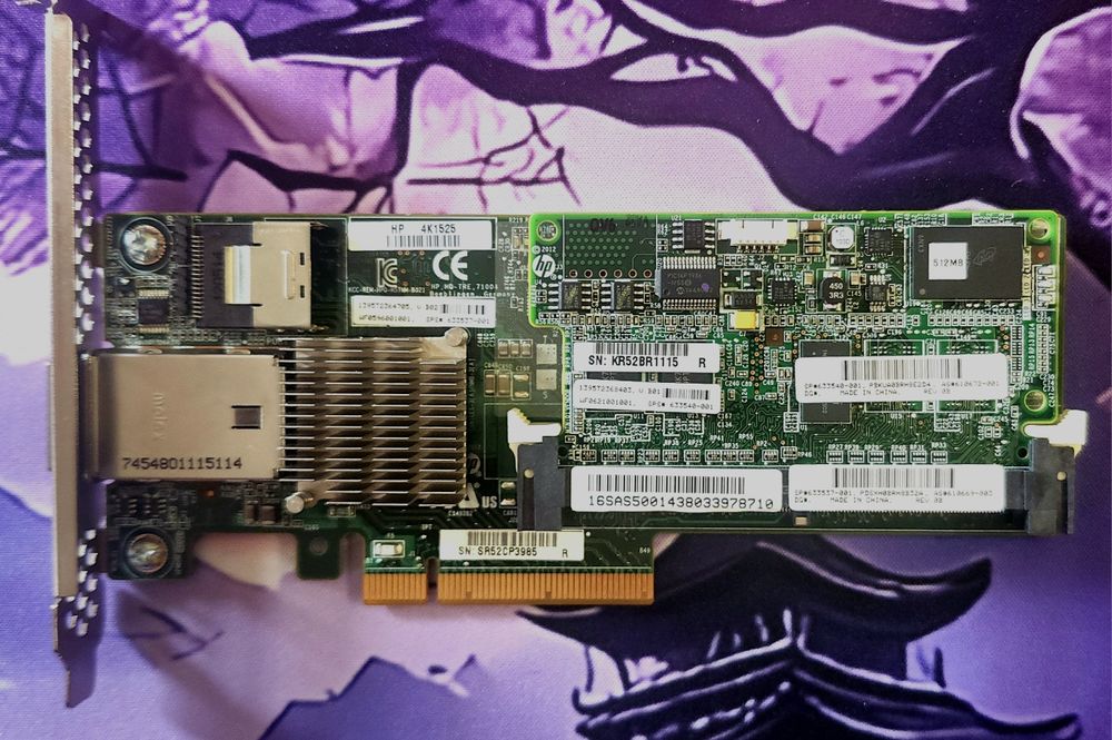 RAID контролер LSI MegaRAID SAS 9260-8i HP Smart Array P222 Mini SAS кабель CacheVault акумулятор PCI-E SAS SATA сервер